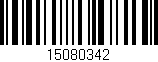 Código de barras (EAN, GTIN, SKU, ISBN): '15080342'