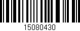 Código de barras (EAN, GTIN, SKU, ISBN): '15080430'