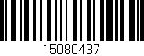 Código de barras (EAN, GTIN, SKU, ISBN): '15080437'