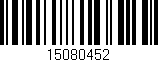Código de barras (EAN, GTIN, SKU, ISBN): '15080452'