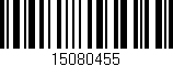 Código de barras (EAN, GTIN, SKU, ISBN): '15080455'