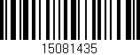 Código de barras (EAN, GTIN, SKU, ISBN): '15081435'
