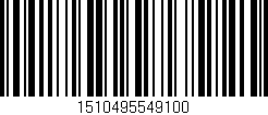 Código de barras (EAN, GTIN, SKU, ISBN): '1510495549100'