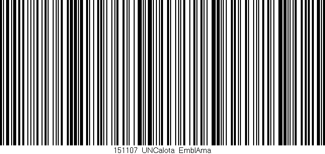 Código de barras (EAN, GTIN, SKU, ISBN): '151107_UNCalota_EmblAma'