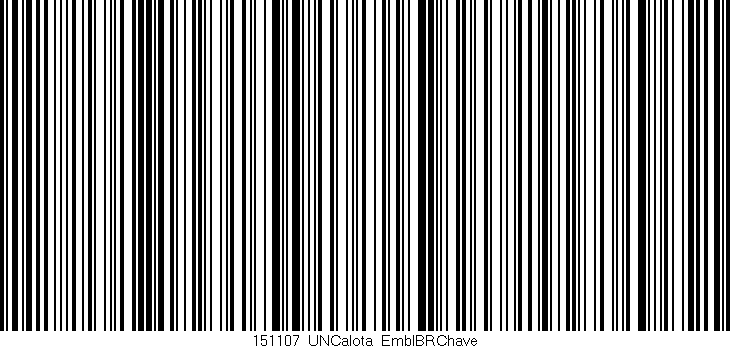 Código de barras (EAN, GTIN, SKU, ISBN): '151107_UNCalota_EmblBRChave'