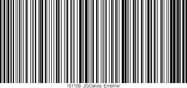 Código de barras (EAN, GTIN, SKU, ISBN): '151109_JGCalota_EmblVer'