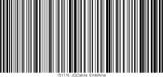 Código de barras (EAN, GTIN, SKU, ISBN): '151110_JGCalota_EmblAma'