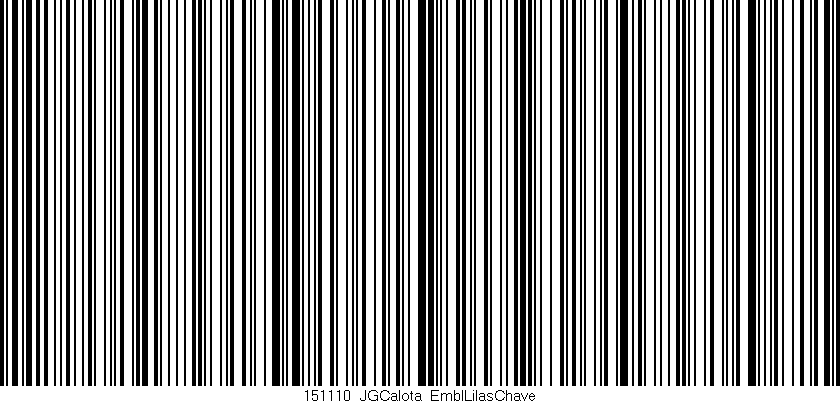 Código de barras (EAN, GTIN, SKU, ISBN): '151110_JGCalota_EmblLilasChave'