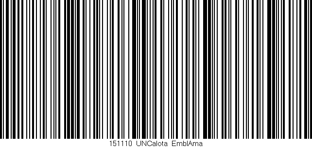 Código de barras (EAN, GTIN, SKU, ISBN): '151110_UNCalota_EmblAma'