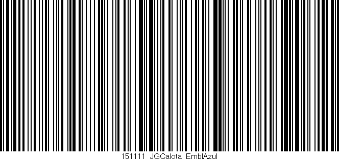 Código de barras (EAN, GTIN, SKU, ISBN): '151111_JGCalota_EmblAzul'