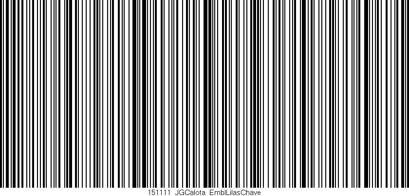 Código de barras (EAN, GTIN, SKU, ISBN): '151111_JGCalota_EmblLilasChave'