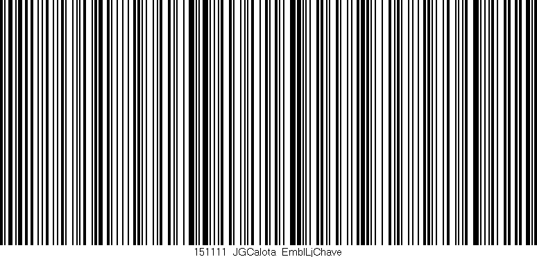 Código de barras (EAN, GTIN, SKU, ISBN): '151111_JGCalota_EmblLjChave'