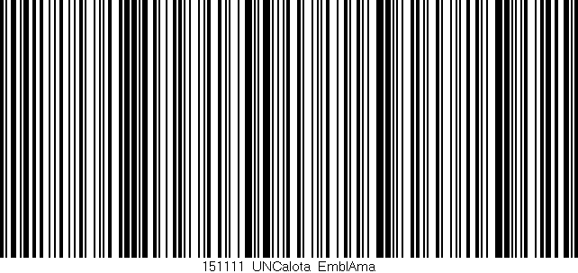 Código de barras (EAN, GTIN, SKU, ISBN): '151111_UNCalota_EmblAma'