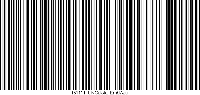 Código de barras (EAN, GTIN, SKU, ISBN): '151111_UNCalota_EmblAzul'