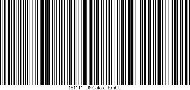 Código de barras (EAN, GTIN, SKU, ISBN): '151111_UNCalota_EmblLj'