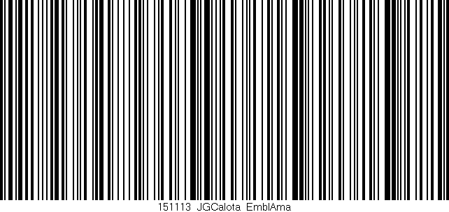 Código de barras (EAN, GTIN, SKU, ISBN): '151113_JGCalota_EmblAma'