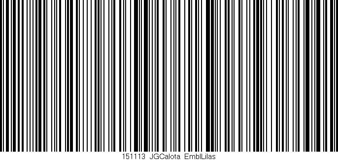 Código de barras (EAN, GTIN, SKU, ISBN): '151113_JGCalota_EmblLilas'