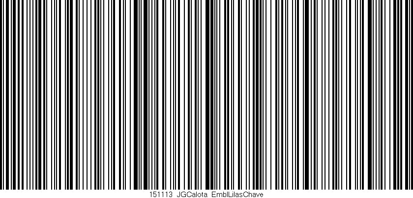Código de barras (EAN, GTIN, SKU, ISBN): '151113_JGCalota_EmblLilasChave'