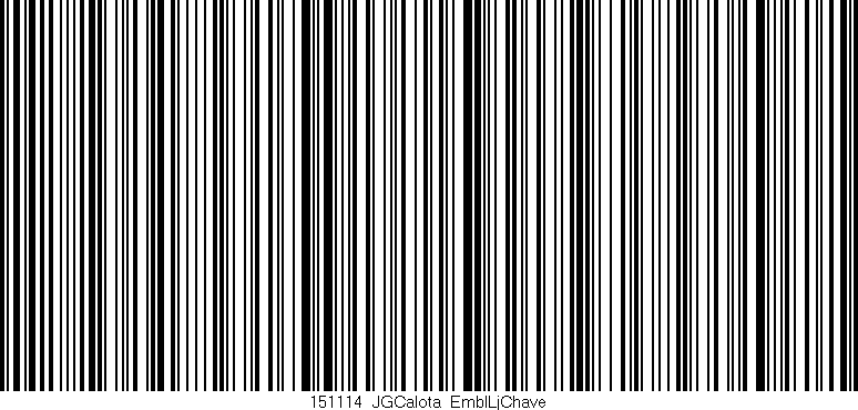 Código de barras (EAN, GTIN, SKU, ISBN): '151114_JGCalota_EmblLjChave'