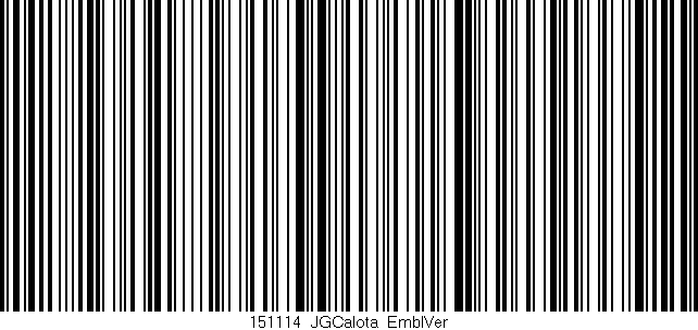 Código de barras (EAN, GTIN, SKU, ISBN): '151114_JGCalota_EmblVer'