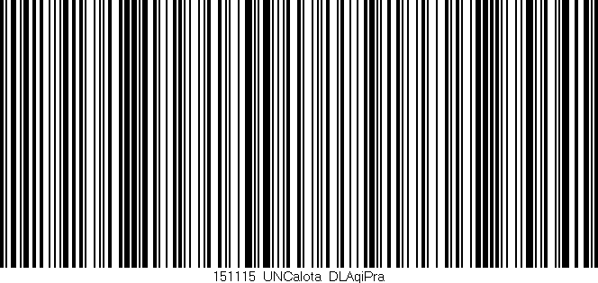 Código de barras (EAN, GTIN, SKU, ISBN): '151115_UNCalota_DLAgiPra'