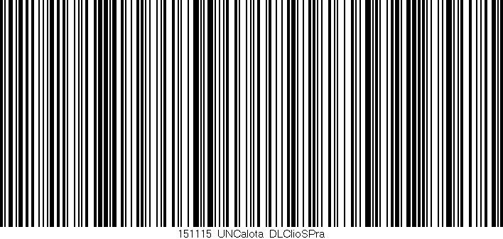 Código de barras (EAN, GTIN, SKU, ISBN): '151115_UNCalota_DLClioSPra'