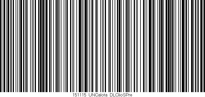 Código de barras (EAN, GTIN, SKU, ISBN): '151115_UNCalota_DLClioSPre'