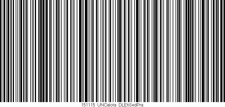 Código de barras (EAN, GTIN, SKU, ISBN): '151115_UNCalota_DLEtiSedPra'