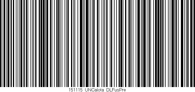 Código de barras (EAN, GTIN, SKU, ISBN): '151115_UNCalota_DLFusPre'