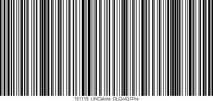 Código de barras (EAN, GTIN, SKU, ISBN): '151115_UNCalota_DLGolG1Pre'