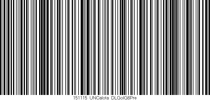 Código de barras (EAN, GTIN, SKU, ISBN): '151115_UNCalota_DLGolG6Pre'