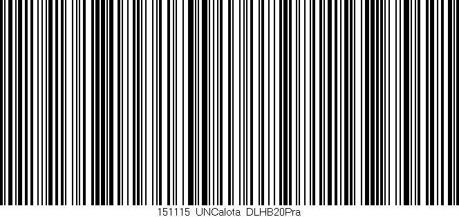 Código de barras (EAN, GTIN, SKU, ISBN): '151115_UNCalota_DLHB20Pra'