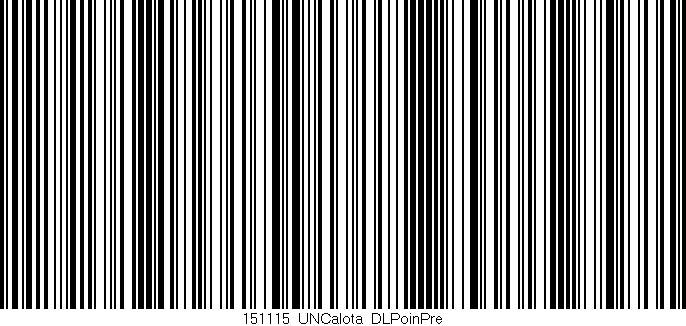 Código de barras (EAN, GTIN, SKU, ISBN): '151115_UNCalota_DLPoinPre'