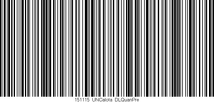 Código de barras (EAN, GTIN, SKU, ISBN): '151115_UNCalota_DLQuanPre'