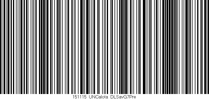 Código de barras (EAN, GTIN, SKU, ISBN): '151115_UNCalota_DLSavG7Pre'