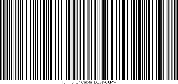 Código de barras (EAN, GTIN, SKU, ISBN): '151115_UNCalota_DLSavG8Pre'