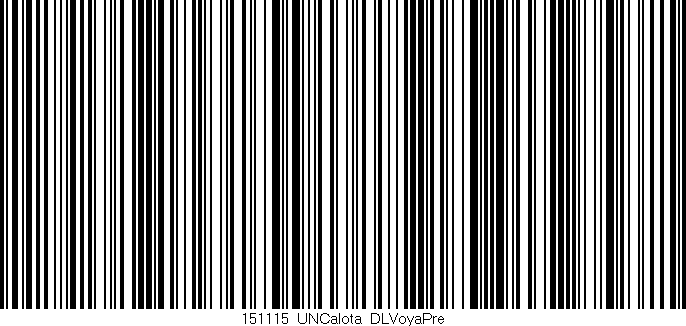 Código de barras (EAN, GTIN, SKU, ISBN): '151115_UNCalota_DLVoyaPre'