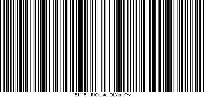 Código de barras (EAN, GTIN, SKU, ISBN): '151115_UNCalota_DLYarisPre'