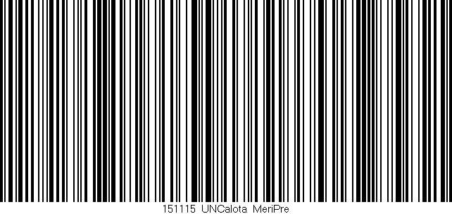 Código de barras (EAN, GTIN, SKU, ISBN): '151115_UNCalota_MeriPre'