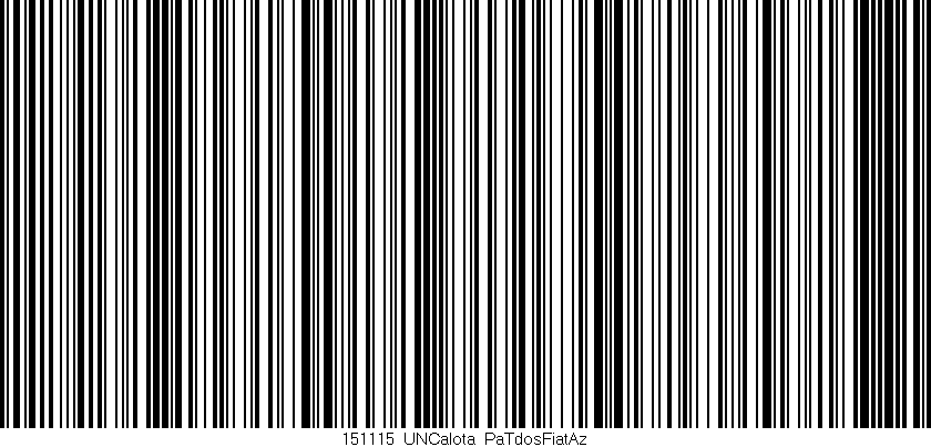 Código de barras (EAN, GTIN, SKU, ISBN): '151115_UNCalota_PaTdosFiatAz'