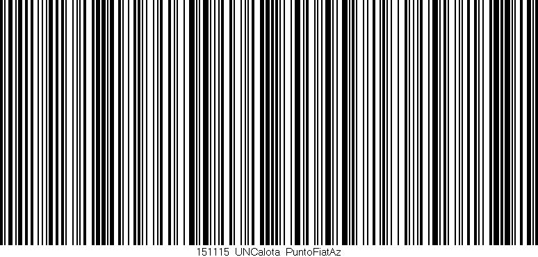 Código de barras (EAN, GTIN, SKU, ISBN): '151115_UNCalota_PuntoFiatAz'