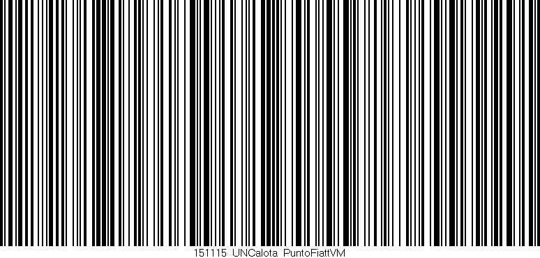 Código de barras (EAN, GTIN, SKU, ISBN): '151115_UNCalota_PuntoFiattVM'