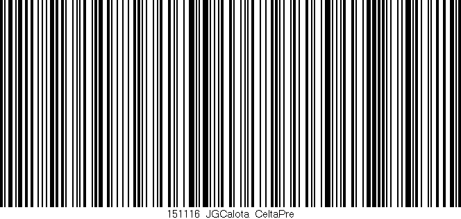 Código de barras (EAN, GTIN, SKU, ISBN): '151116_JGCalota_CeltaPre'