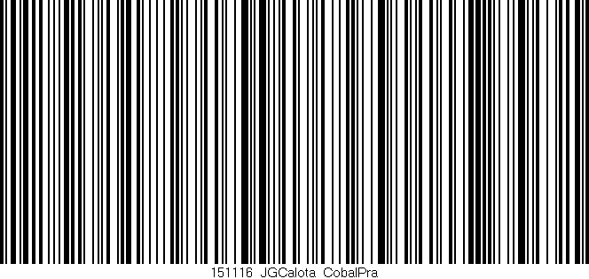 Código de barras (EAN, GTIN, SKU, ISBN): '151116_JGCalota_CobalPra'