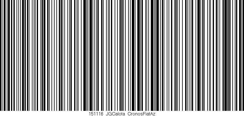 Código de barras (EAN, GTIN, SKU, ISBN): '151116_JGCalota_CronosFiatAz'