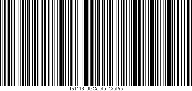 Código de barras (EAN, GTIN, SKU, ISBN): '151116_JGCalota_CruPre'