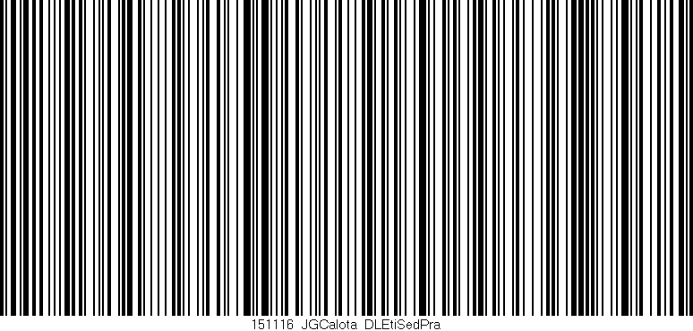 Código de barras (EAN, GTIN, SKU, ISBN): '151116_JGCalota_DLEtiSedPra'