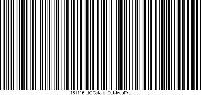 Código de barras (EAN, GTIN, SKU, ISBN): '151116_JGCalota_DLMegaPra'