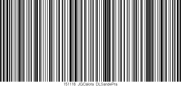 Código de barras (EAN, GTIN, SKU, ISBN): '151116_JGCalota_DLSandePra'