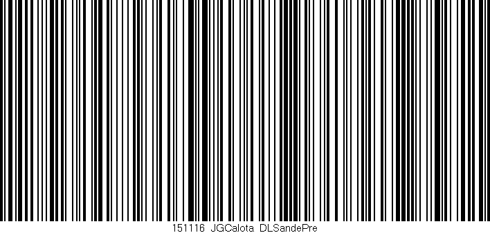 Código de barras (EAN, GTIN, SKU, ISBN): '151116_JGCalota_DLSandePre'